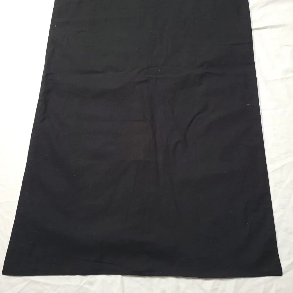 H. Lorenzo Black Garment Bag Logo Spell Out Fabric Zipper Empty READ 48 x 24 in